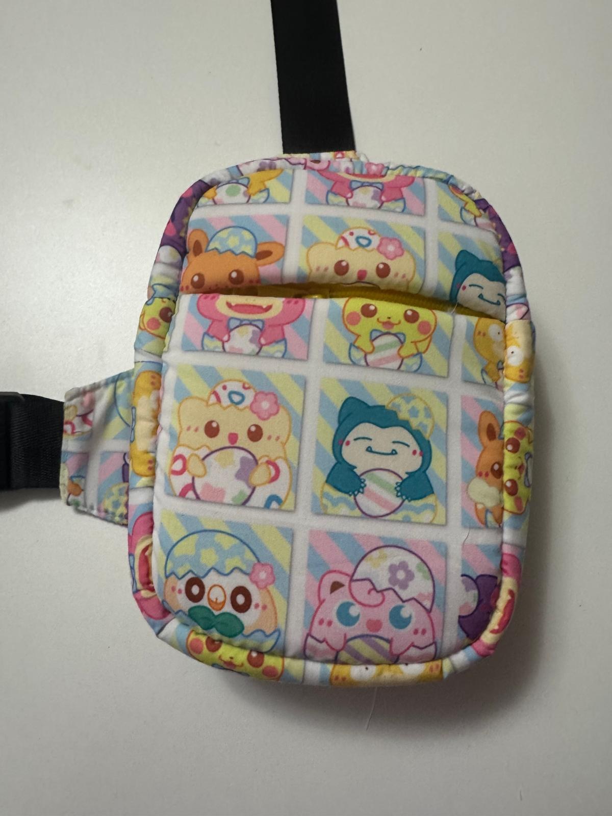 Retro Pokémon Grid Colorblock Sling Pack